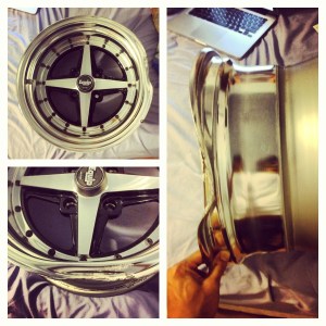 At least it still held air for as mangled as it is.  Could've been worse