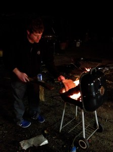 cold outside working on cars?  build a fire with your bbq haha